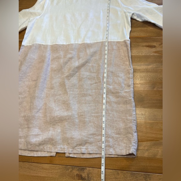 Tahari Linen Color Block Dress - Picture 8 of 12